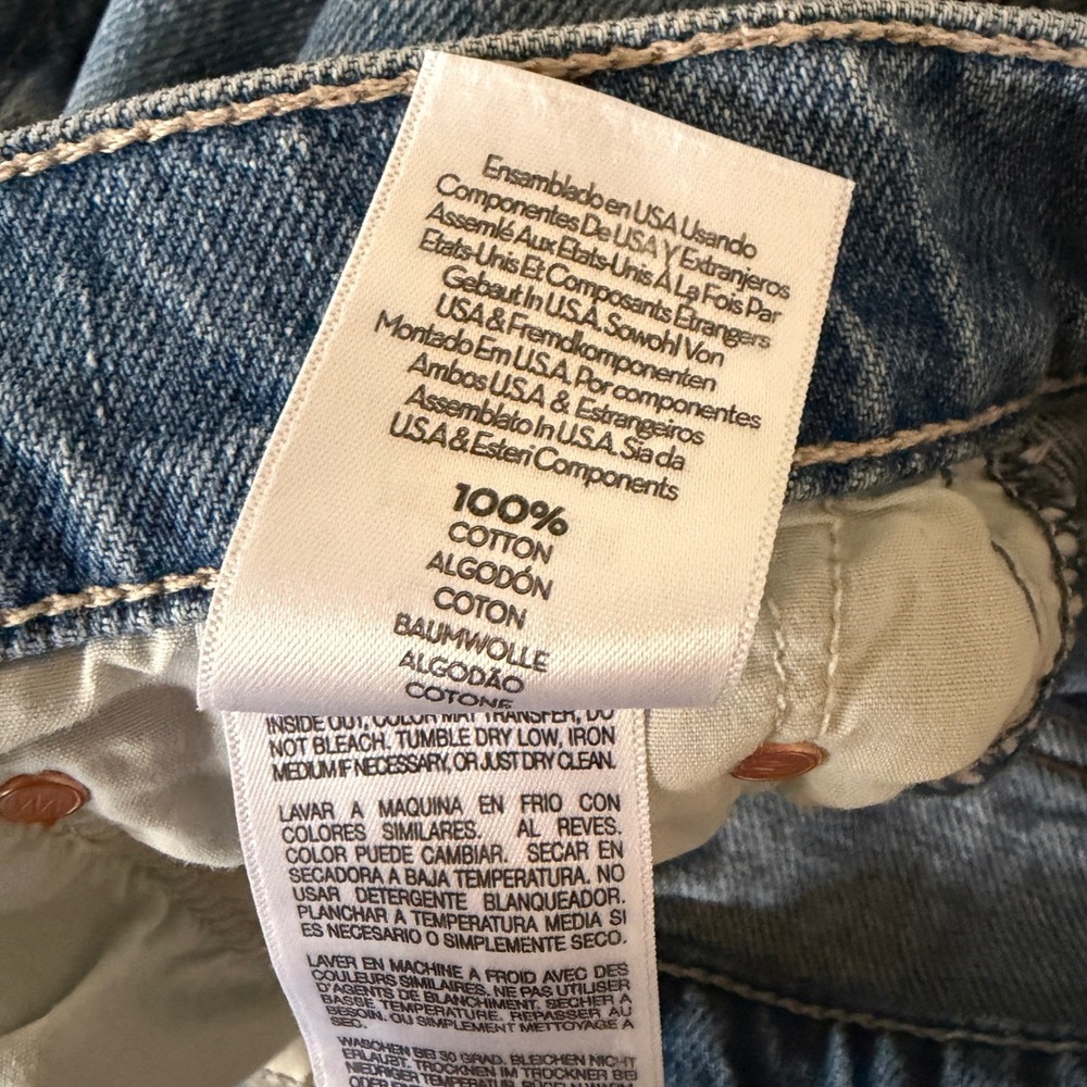 Mother Superior Bookie Flood Deans List Sz 34 Wide Leg Jeans High Rise Plus - Picture 13 of 13